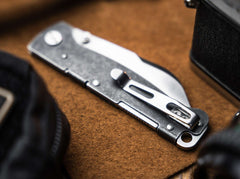 Briceag Böker Plus Atlas Sheepfoot TS – Cuțit EDC Slim D2 cu Backlock