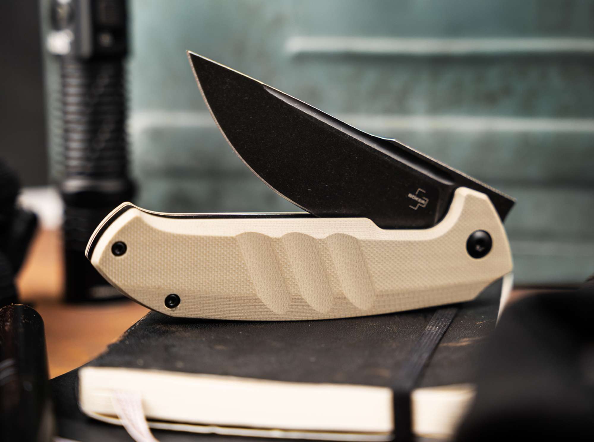 Briceag Böker Plus Barchan Böker- Lama 440B Stonewash, Maner G10 Ergonomic