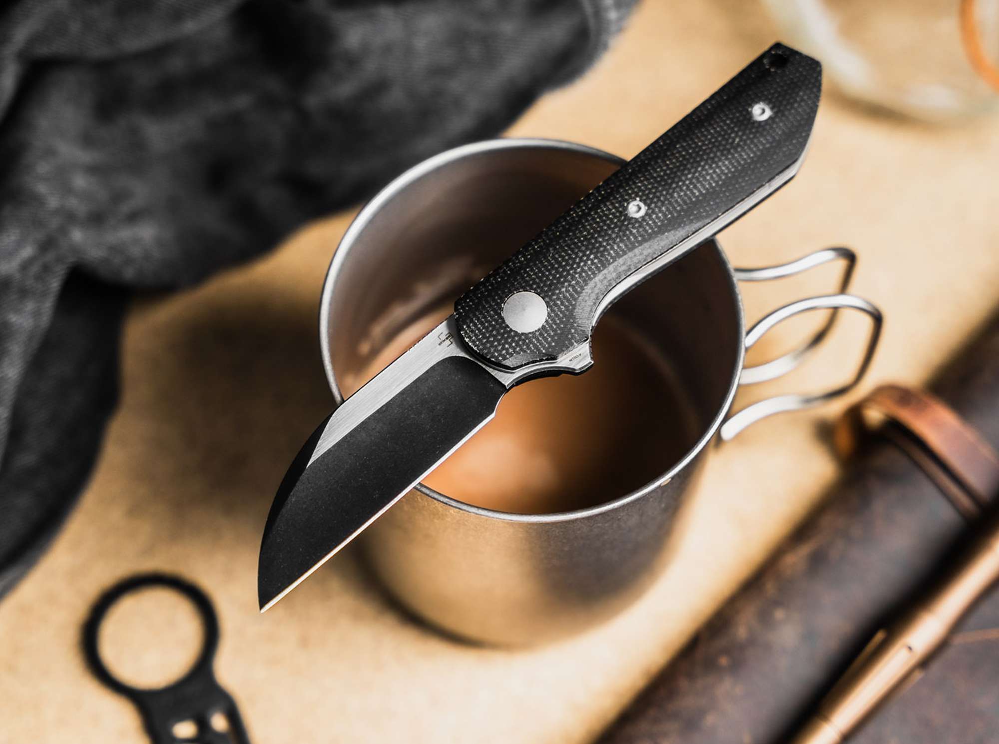 Briceag Böker Plus Corvus Heinr. Böker Baumwerk GmbH- Lama Nitro-V, Maner Micarta