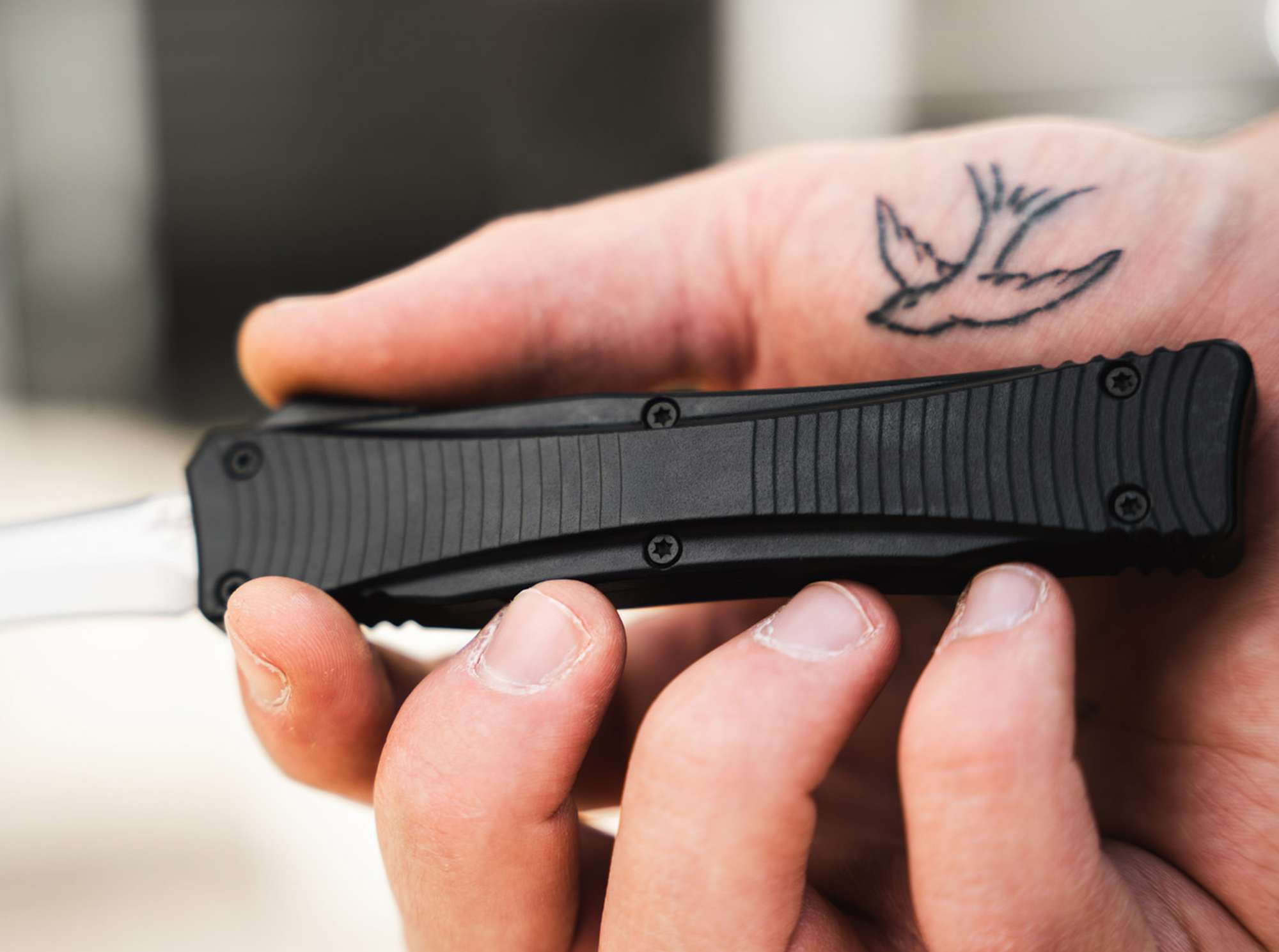 Briceag Böker Plus Eagle D2 2.0- Mecanism OTF, Lama D2