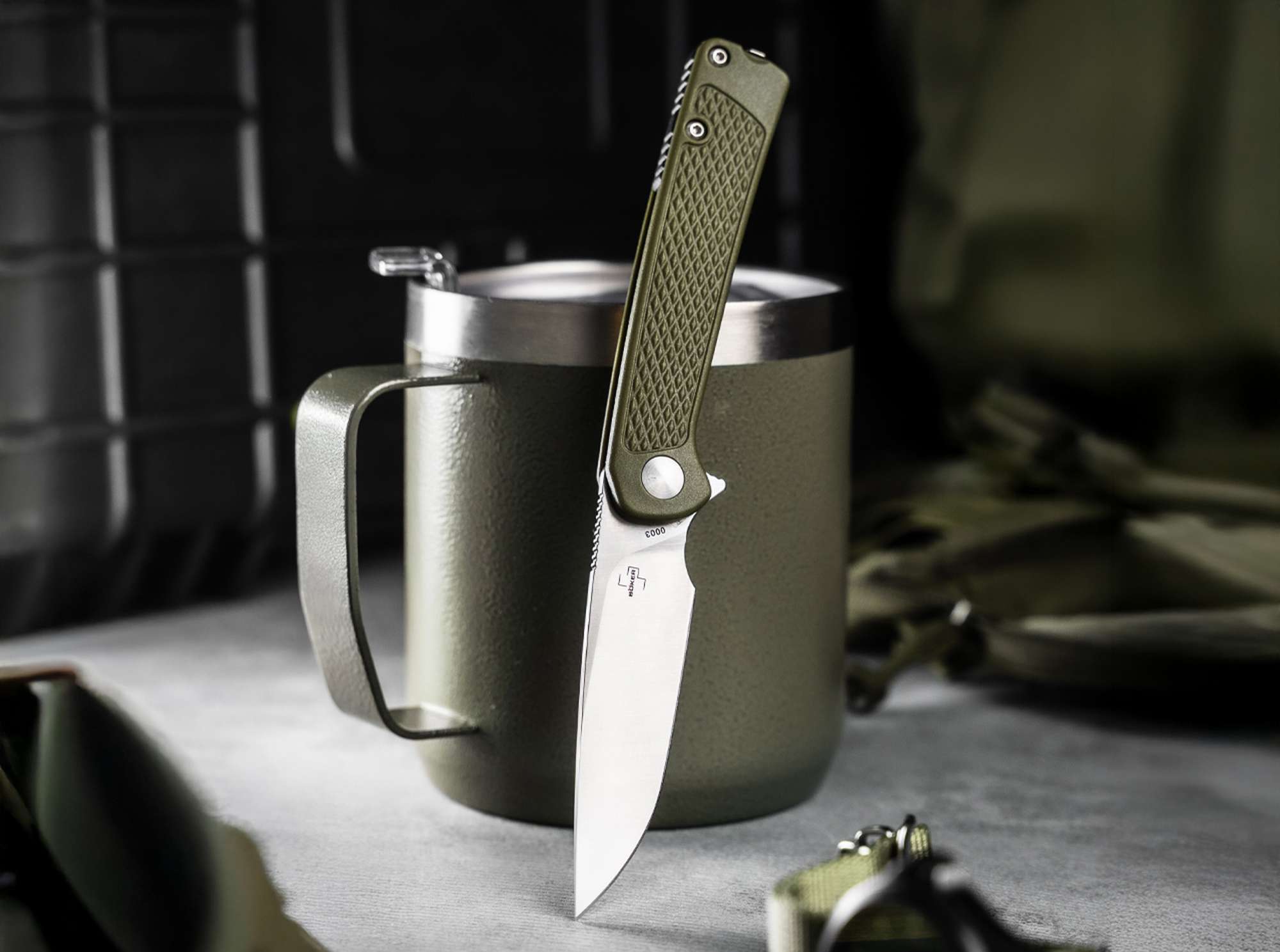 Briceag Böker Plus Fire Ant Green Heinr. Böker Baumwerk GmbH- EDC Versatil
