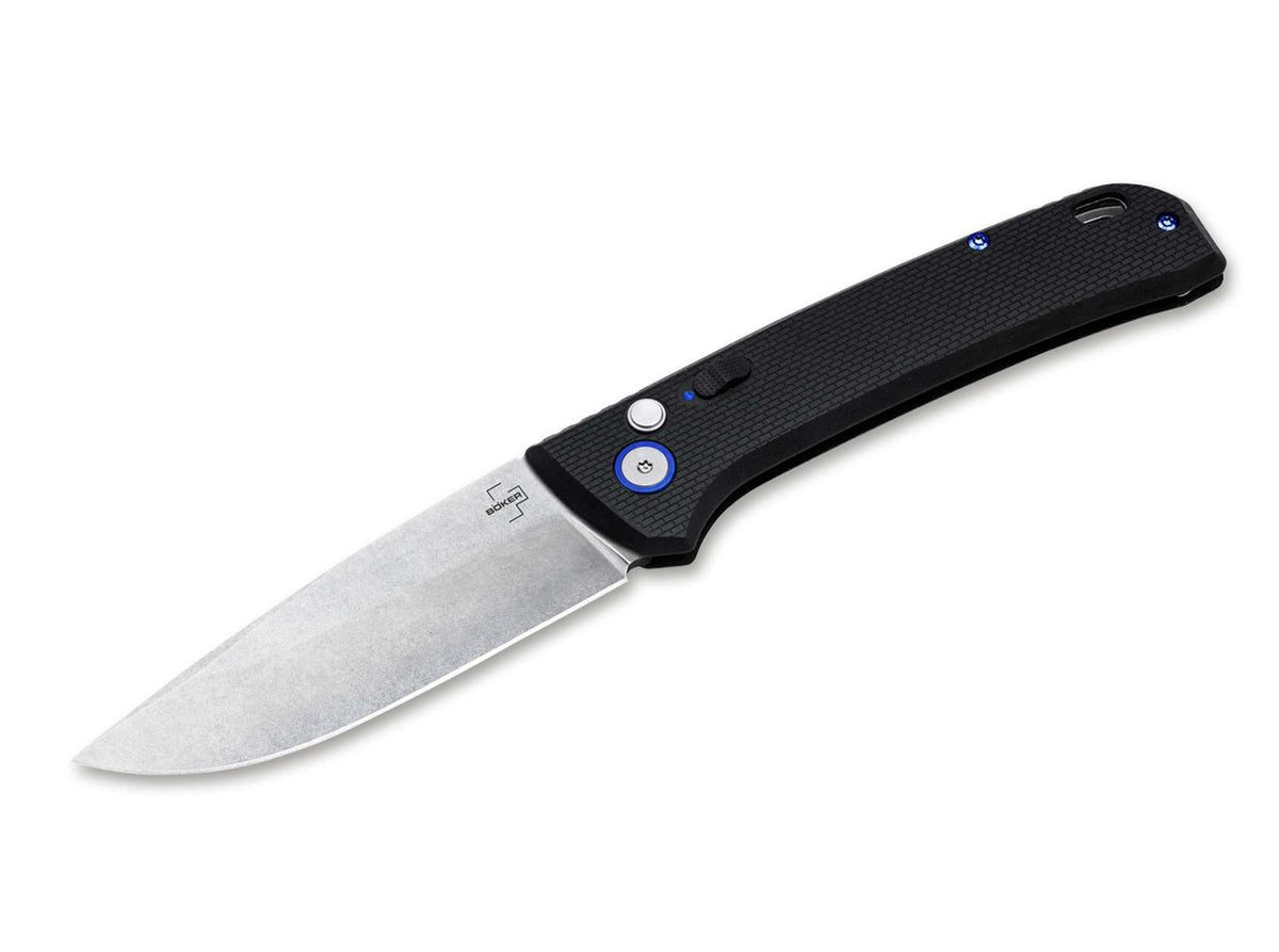 Briceag Böker Plus FRND Silver Heinr. Böker Baumwerk GmbH- Lama D2, Mecanism Button Lock