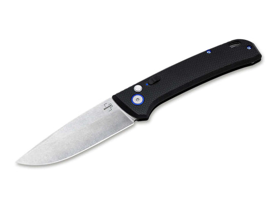 Briceag Böker Plus FRND Silver Heinr. Böker Baumwerk GmbH- Lama D2, Mecanism Button Lock