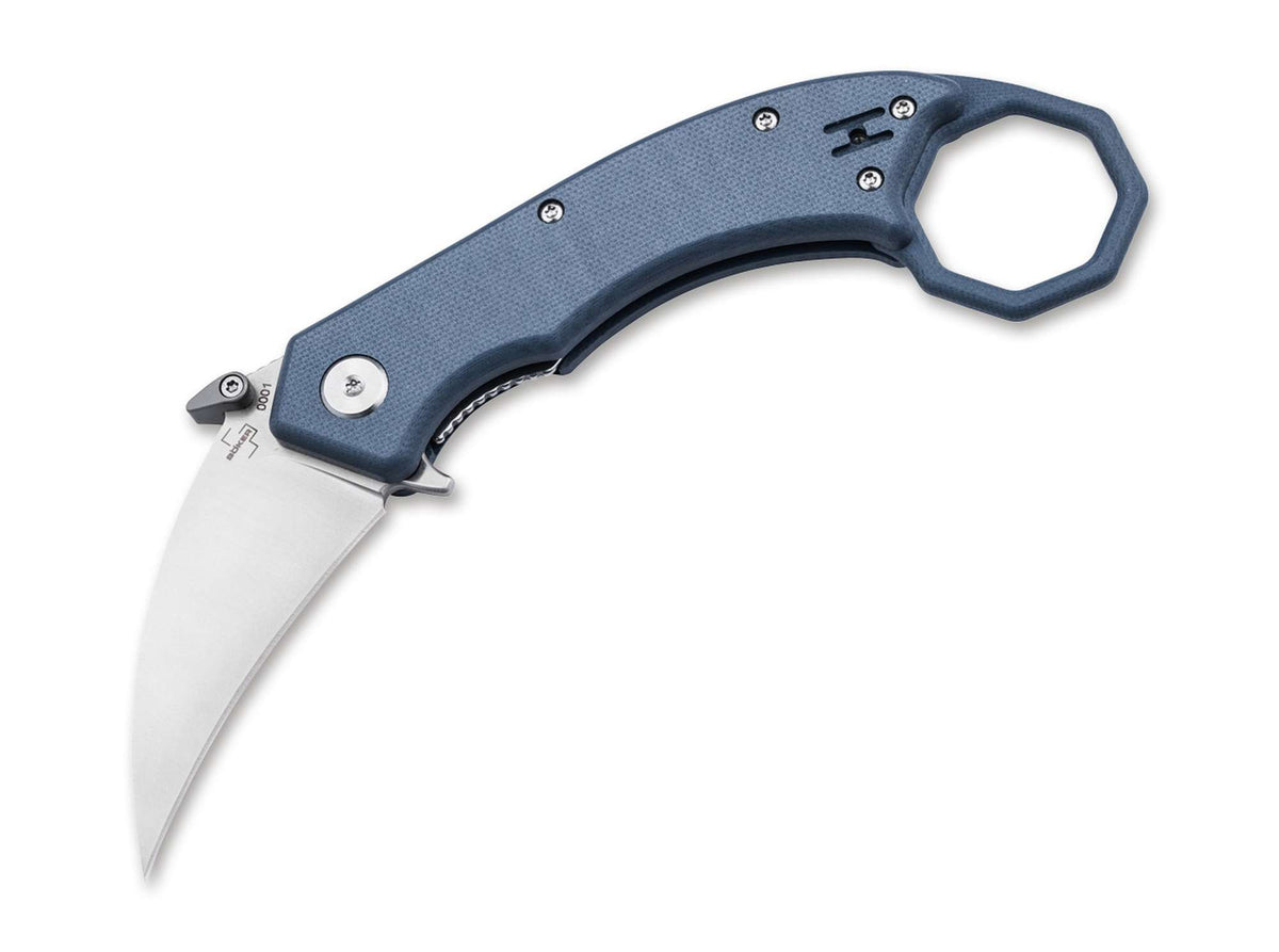 Briceag Böker Plus HEL Karambit Blue/Grey Heinr. Böker Baumwerk GmbH- Flipper Opening, Wave-Opener