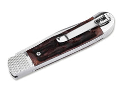 Briceag Böker Plus Hidden Release Trapper Appaloosa Bone