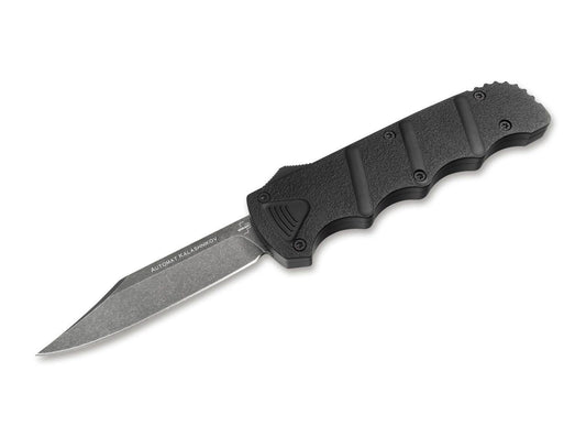 Briceag Böker Plus Kalashnikov OTF Bowie Böker- Lama D2 Stonewash, Prindere Sigura