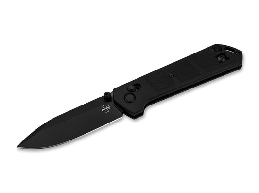 Briceag Böker Plus Kihon DC All Black Böker- Lamă D2 Black, Blocare Crossbar
