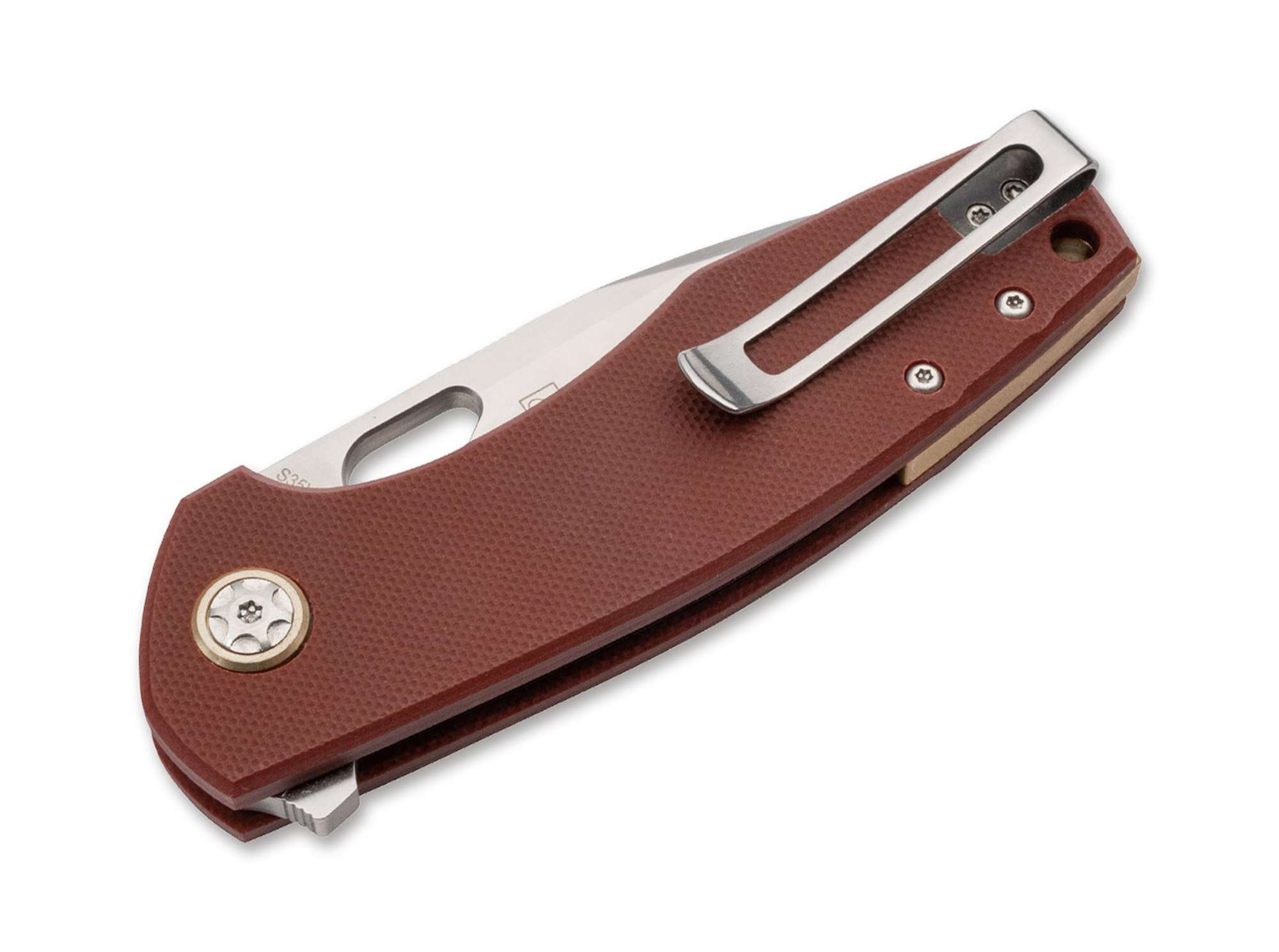 Briceag Böker Plus Little Friend Boker- Lama CPM-S-35VN, Maner G10 Rosu