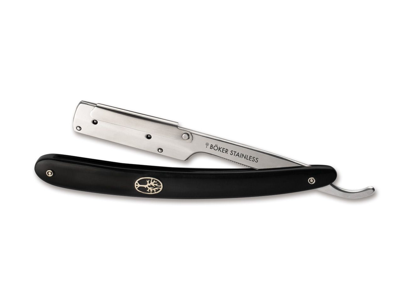 Briceag Böker Plus Pro Razette Black- Suport Lama Inox, Maner Rezistent la Umiditate