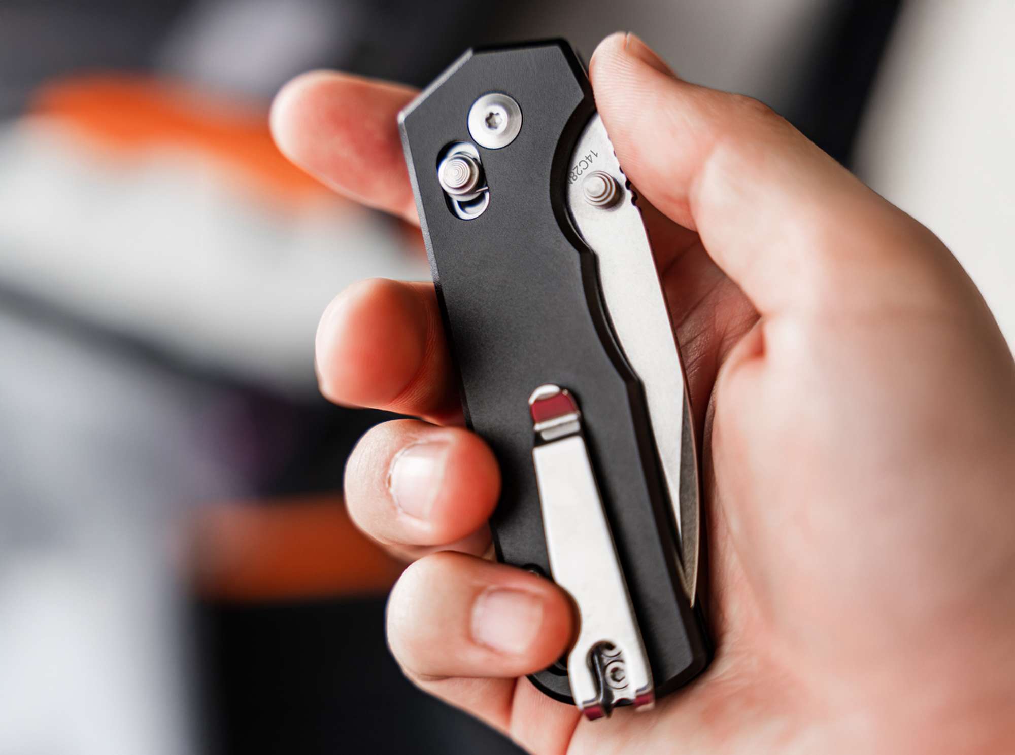 Briceag Böker Plus Rockstub Black 2.0 – Cuțit EDC Compact 14C28N cu Crossbar Lock