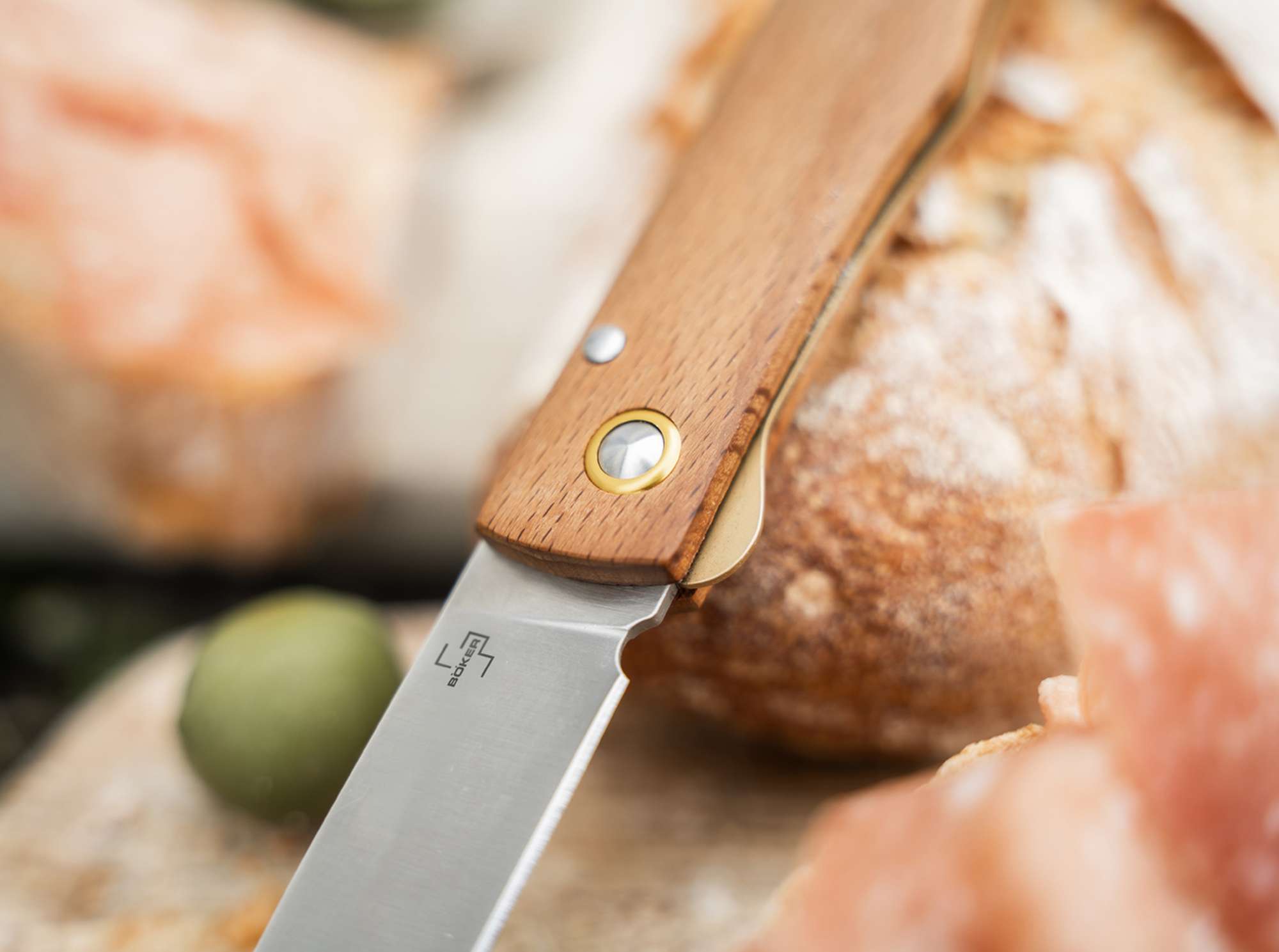 Briceag Böker Plus Rusticus Heinr. Böker Baumwerk GmbH- Maner Lemn Fag, Lama Inox 420