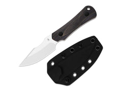 Briceag Bone AEB-L Black Wood Kizer- Otel AEB-L, Maner Lemn Stabilizat