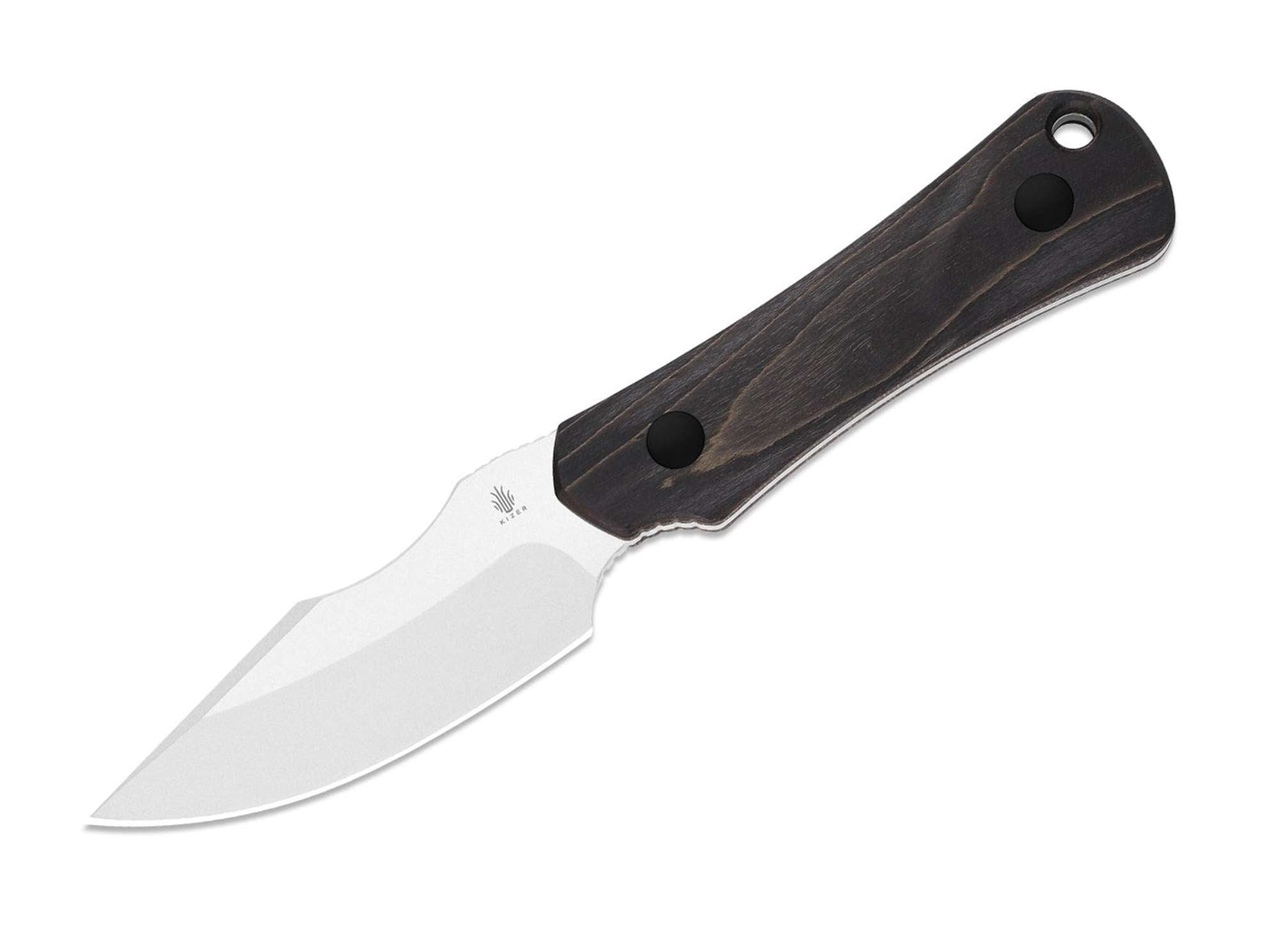 Briceag Bone AEB-L Black Wood Kizer- Otel AEB-L, Maner Lemn Stabilizat