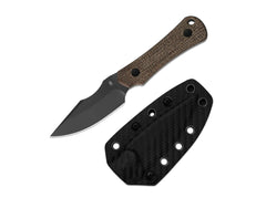 Briceag Bone Brown 3V Norplex UltreX Micarta DLC Kizer- Lama 3V, Maner Micarta