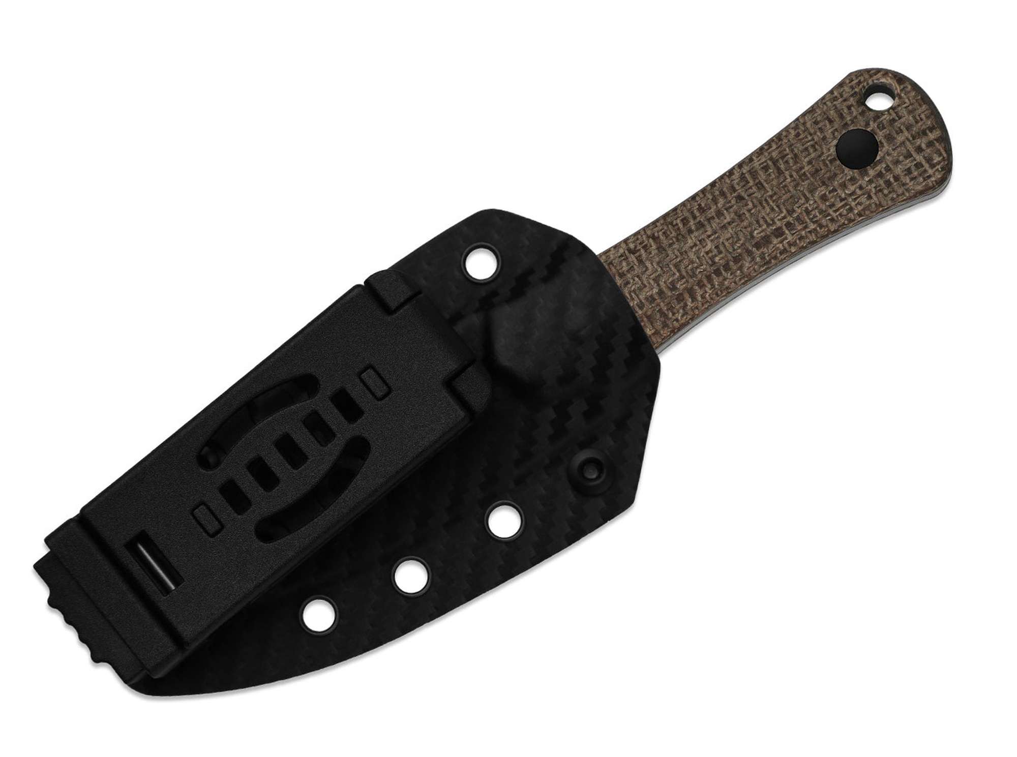 Briceag Bone Brown 3V Norplex UltreX Micarta DLC Kizer- Lama 3V, Maner Micarta