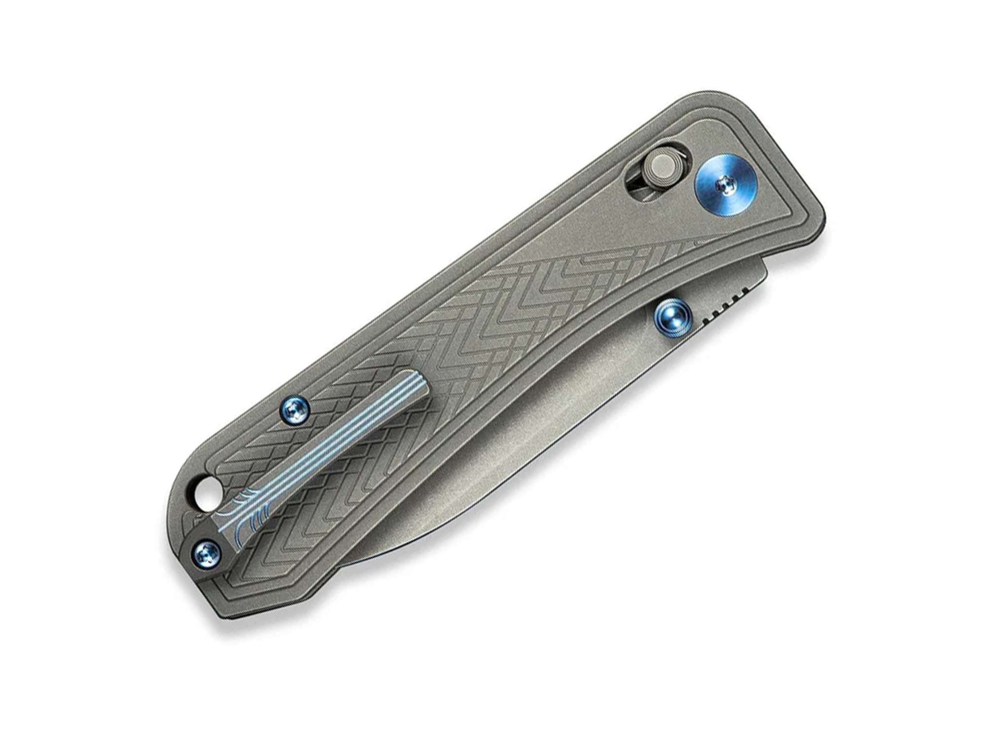 Briceag Bougie Banter S45VN Titanium Grey Stonewashed WE Knife- Lock Crossbar, EDC