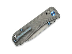 Briceag Bougie Banter S45VN Titanium Grey Stonewashed WE Knife- Lock Crossbar, EDC