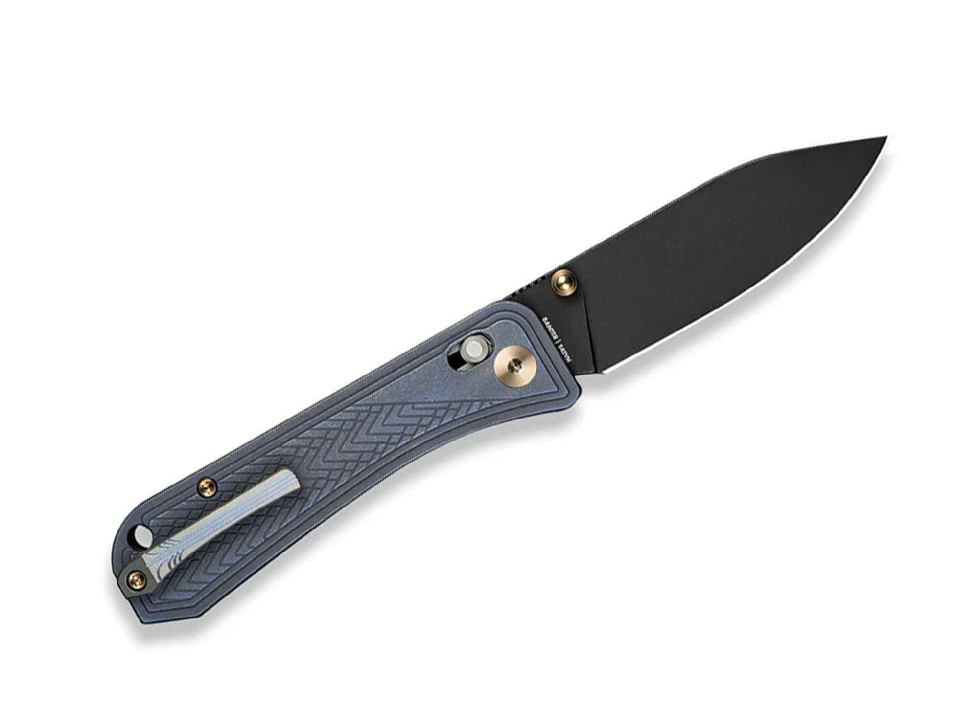 Briceag Bougie Banter WE Knife- Lama S45VN, Maner Titaniu Albastru