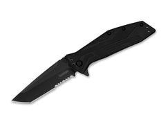 Briceag Brawler Serrated Kershaw- Deschidere Asistată, Lamă Tanto Zimțată