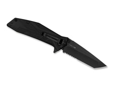 Briceag Brawler Serrated Kershaw- Deschidere Asistată, Lamă Tanto Zimțată