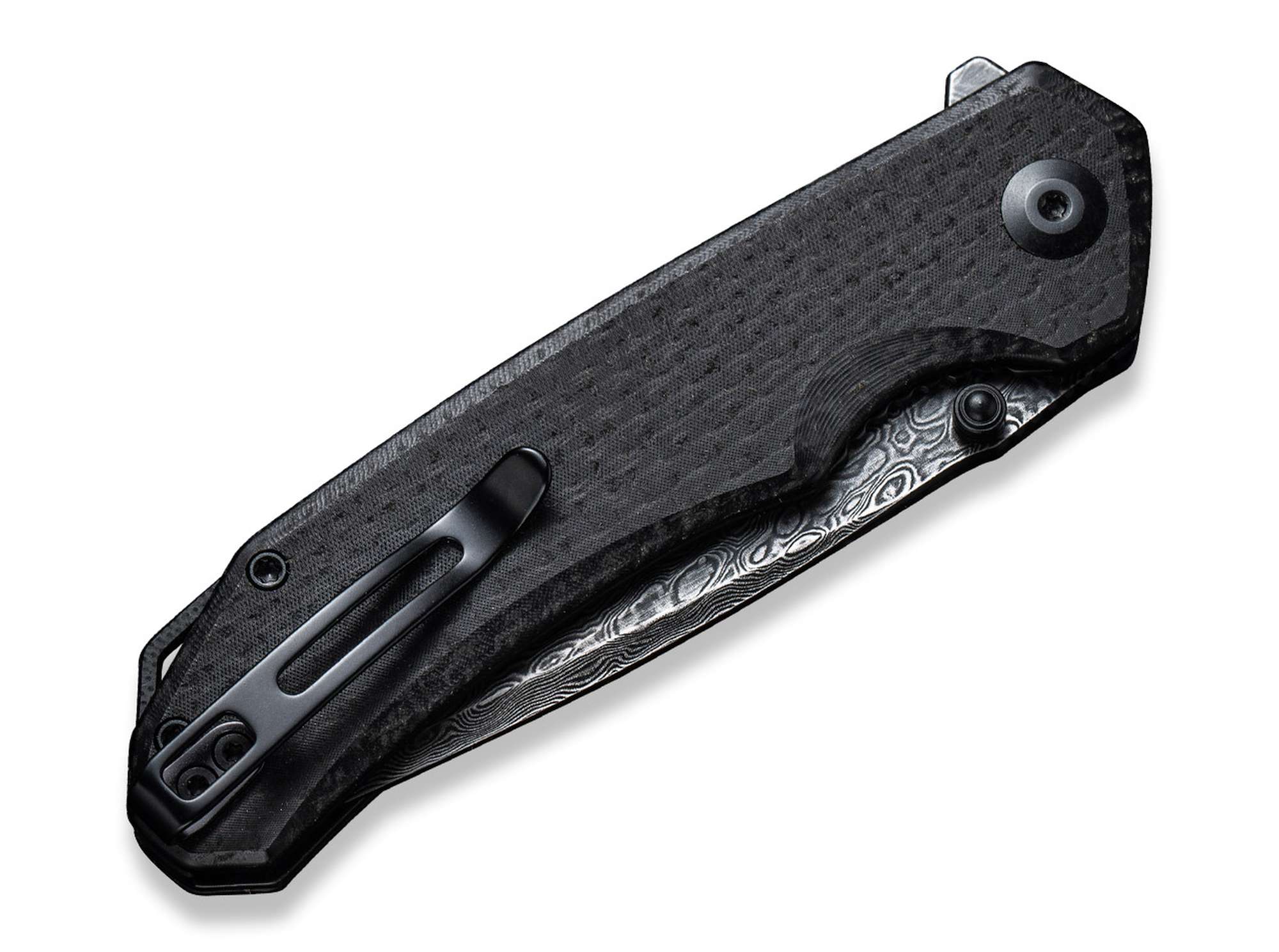 Briceag Brazen Damascus Micarta Black CIVIVI- Lama Tanto, Deschidere Rapida
