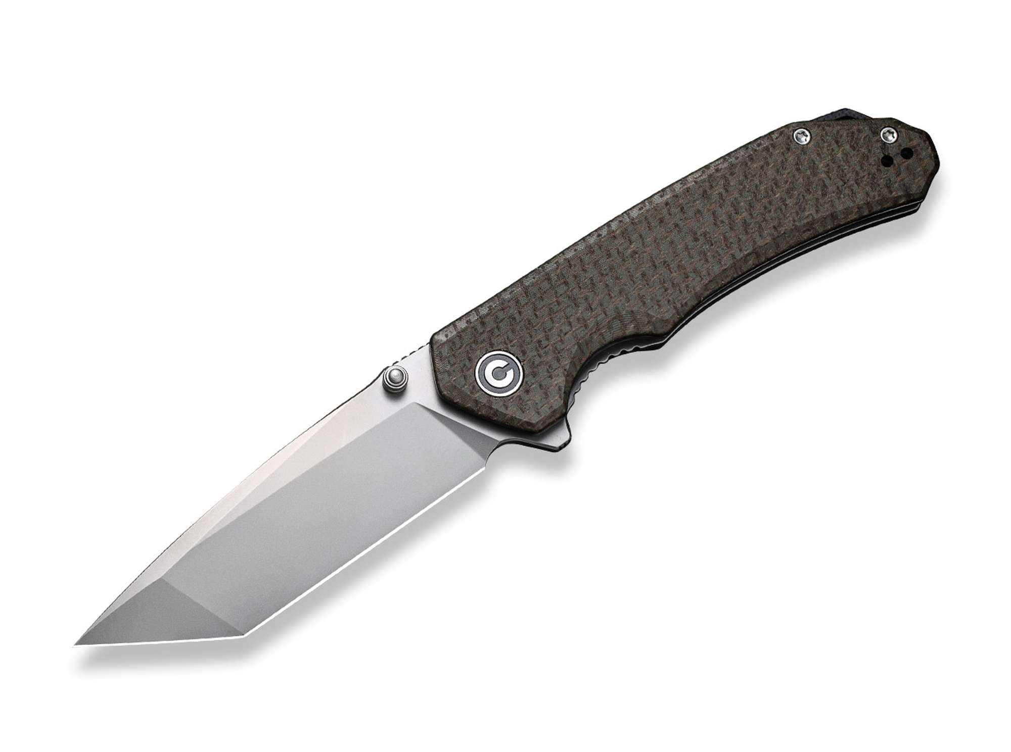 Briceag Brazen Micarta Green CIVIVI- Lama Tanto D2, Maner Micarta Confortabil