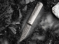 Briceag BRLW Meteorite Damast Böker- Lama Damasc Meteorit, Maner Titan