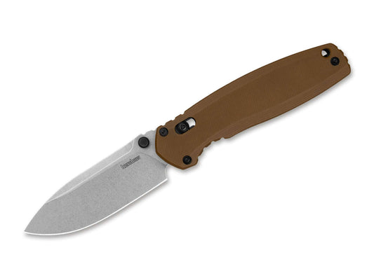 Briceag Broadside G10 Brown Kershaw- Lama D2 Stonewash, Maner G10 Maro
