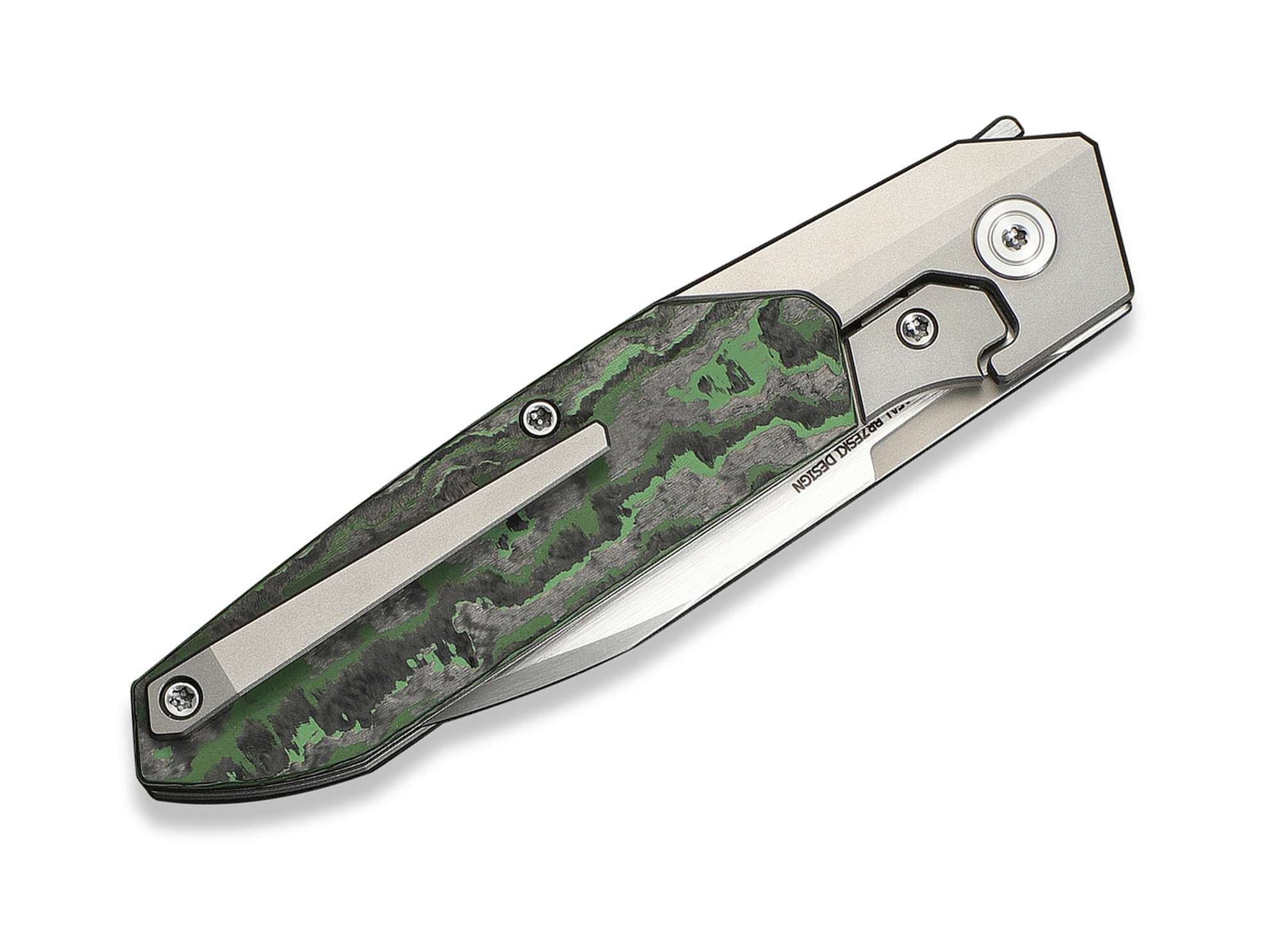 Briceag Brr15 M390 Ti Jungle Wear CF WE Knife- Lama M390, Maner Carbon Jungle Wear