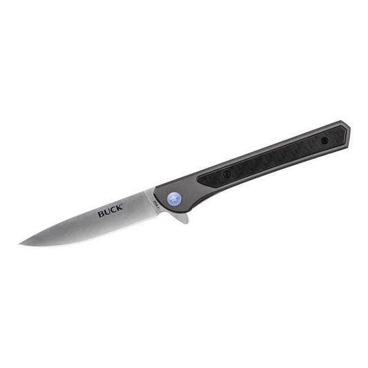 Briceag Buck 264 CAVALIER - Oțel D2, Linerlock, Mâner Aluminiu