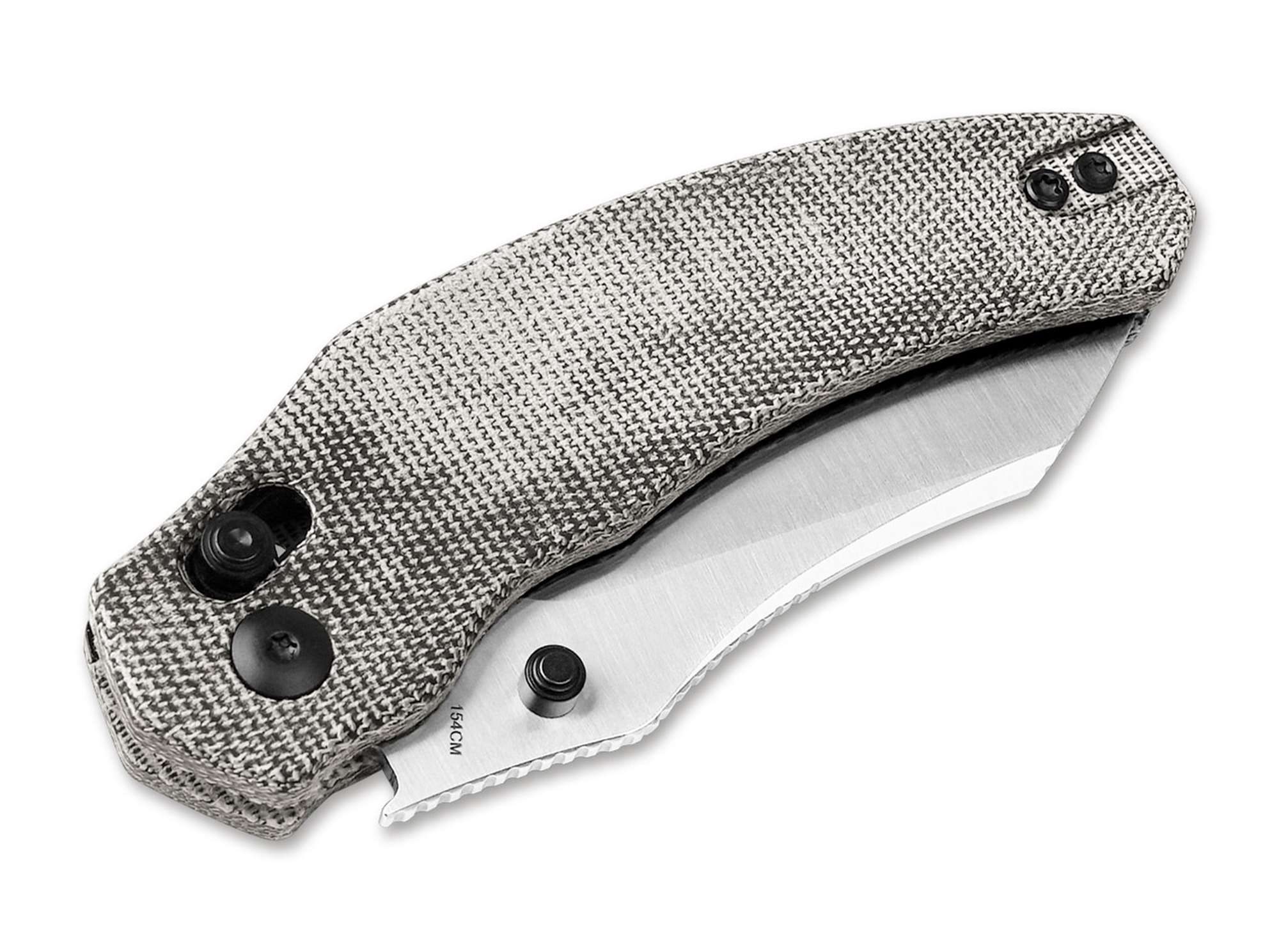 Briceag Bulldog 154CM Micarta Black Kizer- Lama 154CM, Maner Micarta