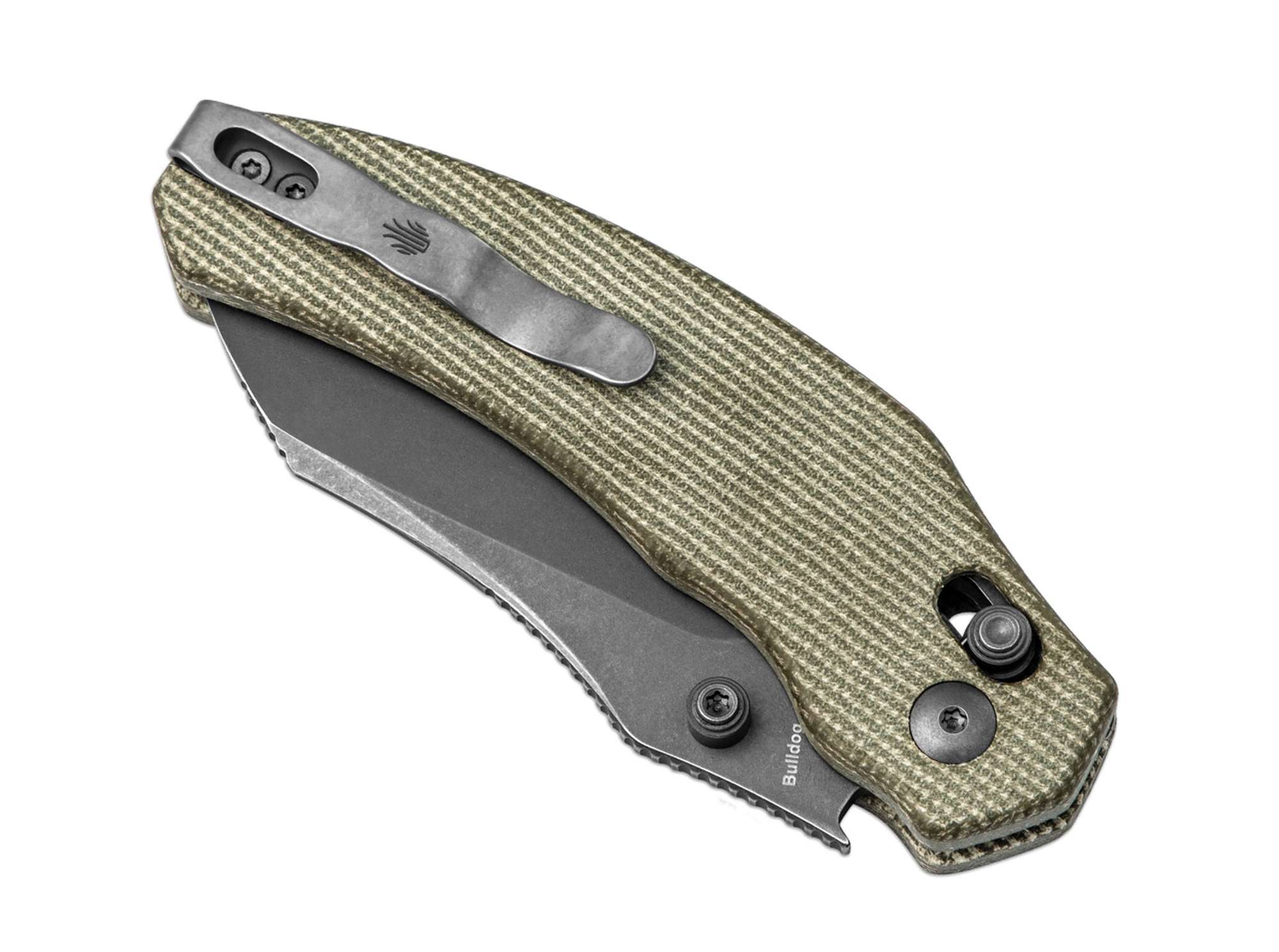 Briceag Bulldog Nitro-V Green Micarta Kizer- Lama Nitro-V, Maner Micarta Verde