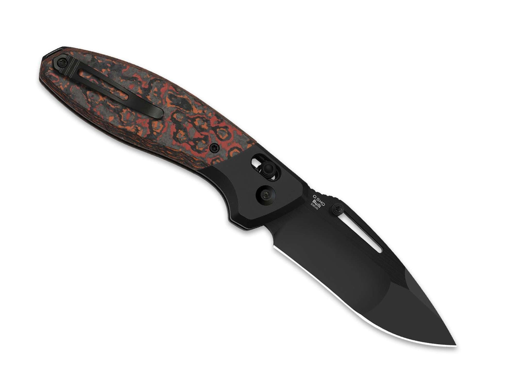 Briceag Bulli S45VN Black Ti CF Mars Valley DLC Kizer- S45VN, Ti-CF
