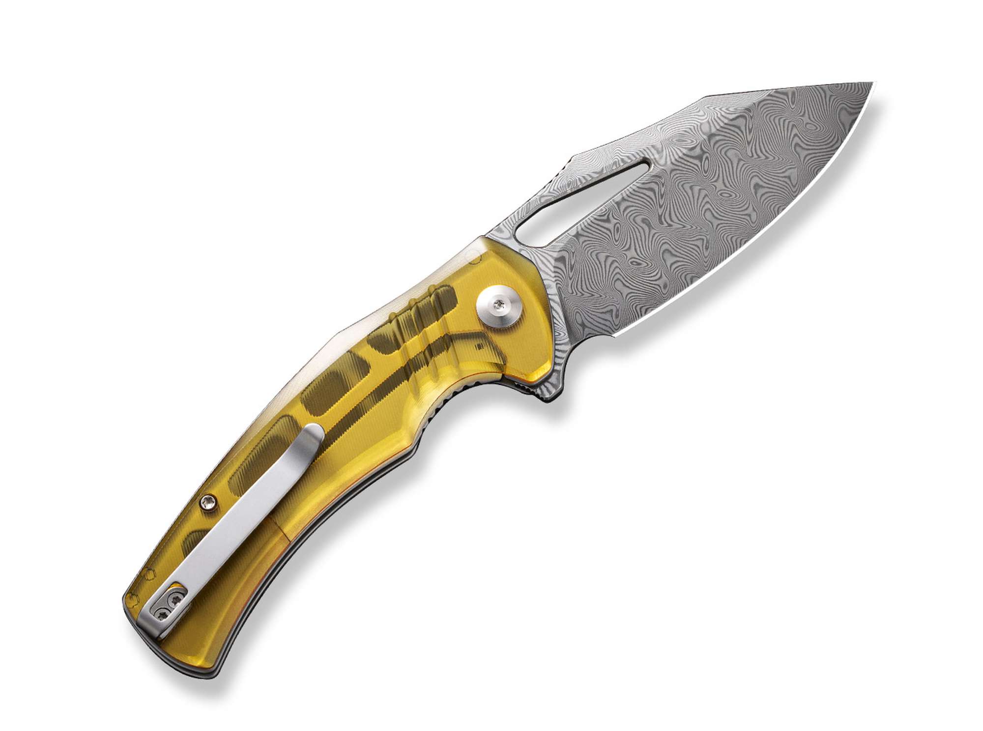 Briceag BullTusk Ultem Damascus CIVIVI- Lama Damascus, Maner Ergonomic