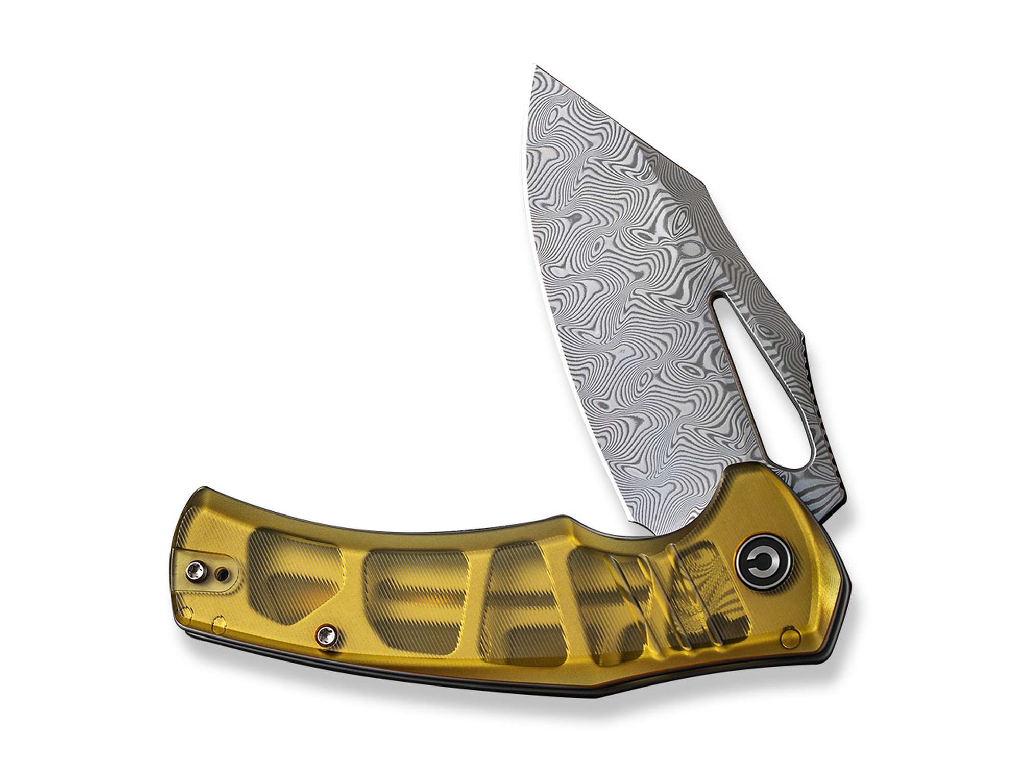 Briceag BullTusk Ultem Damascus CIVIVI- Lama Damascus, Maner Ergonomic