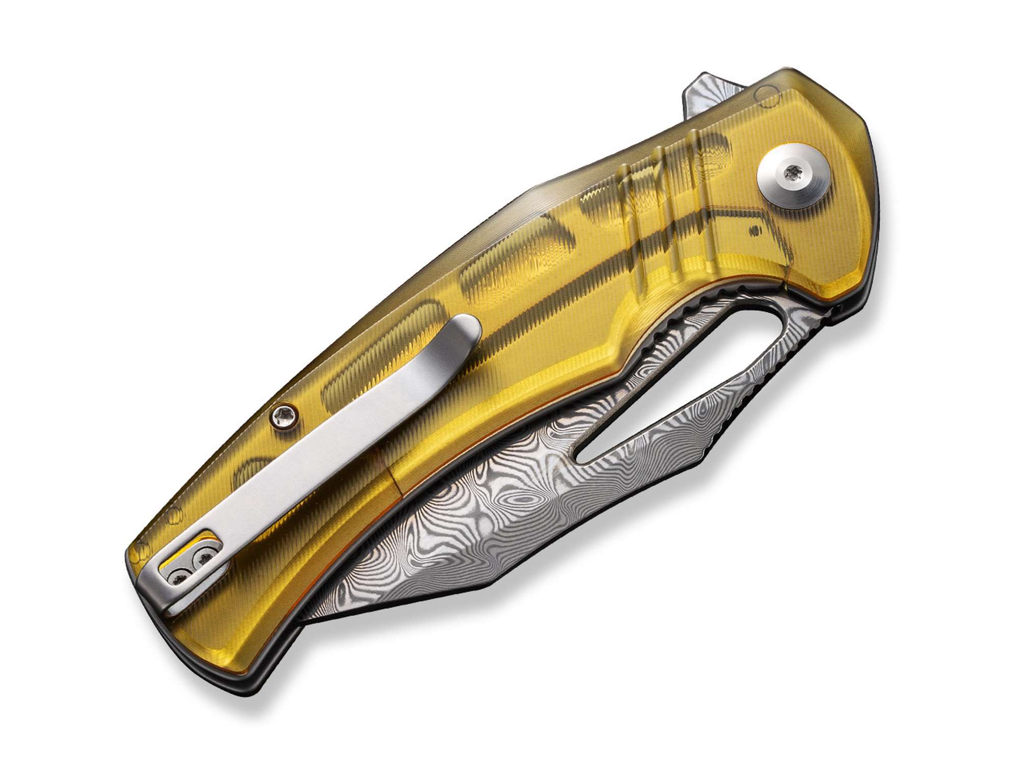 Briceag BullTusk Ultem Damascus CIVIVI- Lama Damascus, Maner Ergonomic