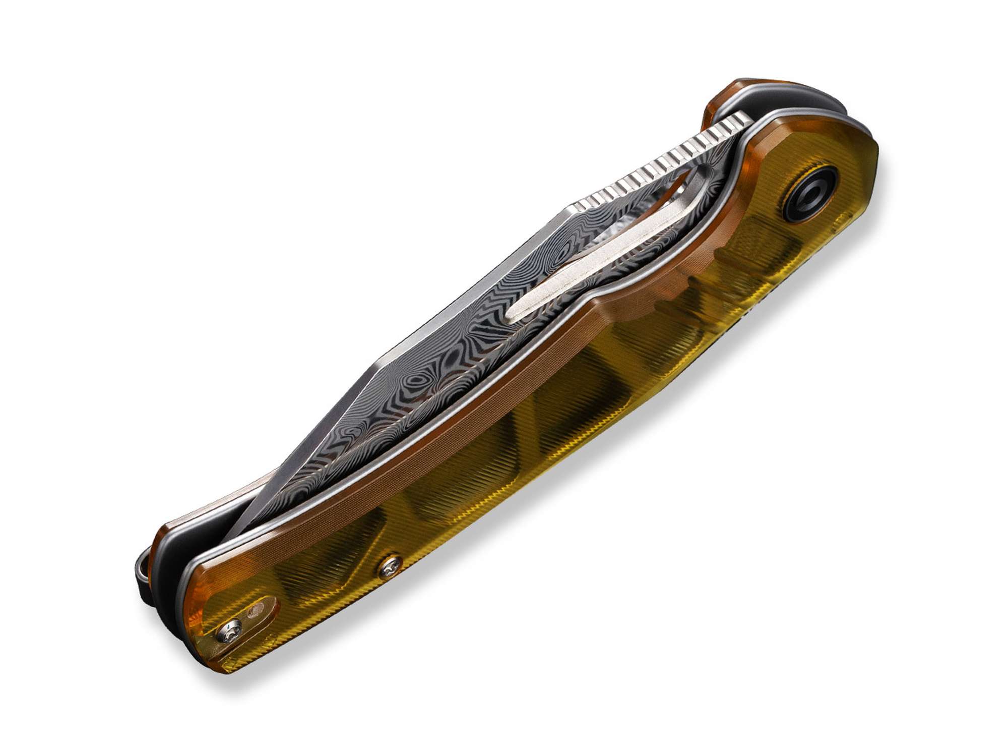 Briceag BullTusk Ultem Damascus CIVIVI- Lama Damascus, Maner Ergonomic