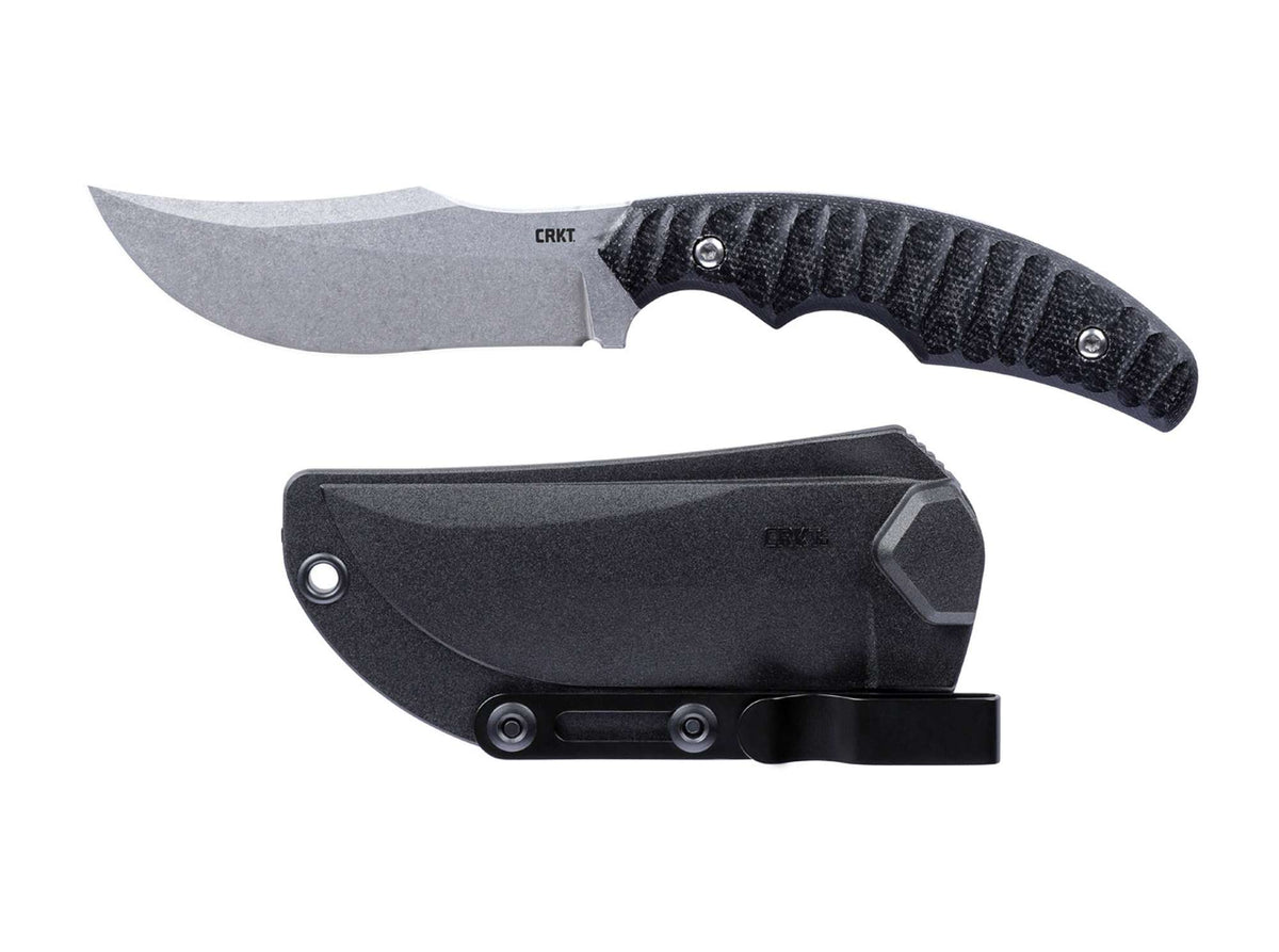 Briceag Burrower Black Micarta CRKT- Lama D2, Maner Micarta