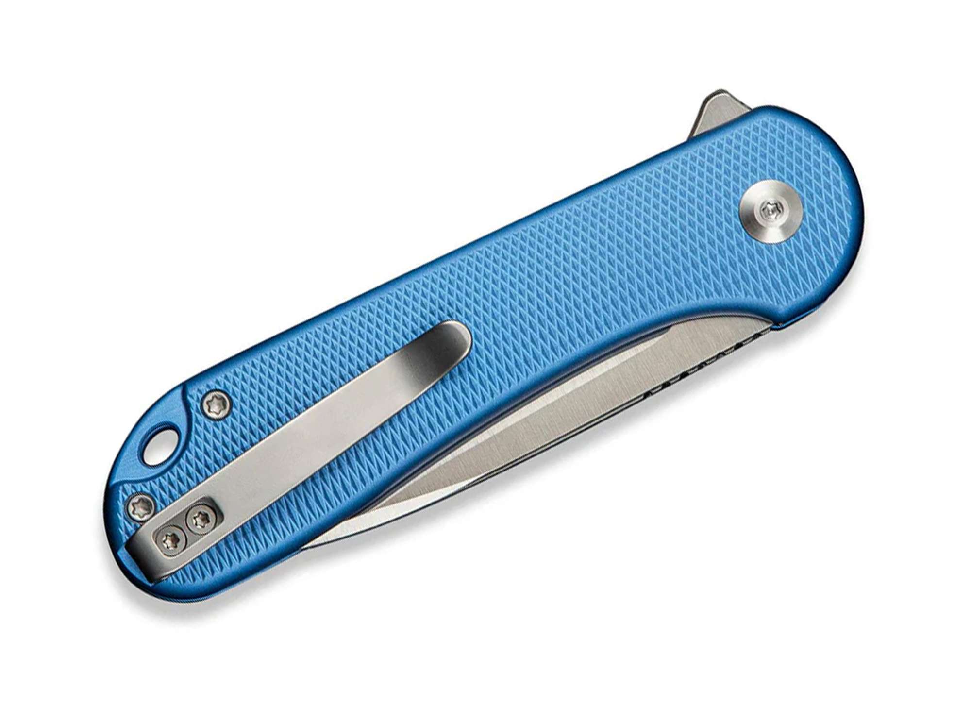 Briceag Button Lock Elementum II Aluminum Blue CIVIVI- Maner Aluminiu, Lama Nitro-V