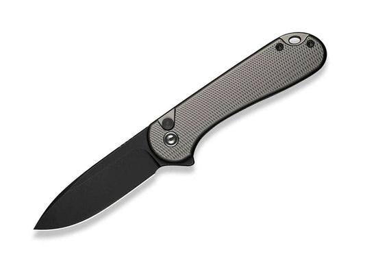 Briceag Button Lock Elementum II Nitro-V Aluminum Gray Black Stonewashed CIVIVI- Button Lock, Lama Nitro-V