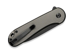 Briceag Button Lock Elementum II Nitro-V Aluminum Gray Black Stonewashed CIVIVI- Button Lock, Lama Nitro-V