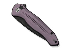 Briceag Button Lock Kitefin Purple Aluminum Black Stonewash CIVIVI- EDC, Fiabil