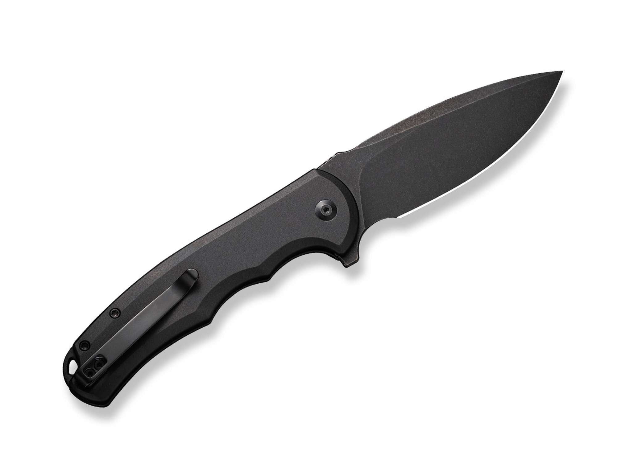 Briceag Button Lock Praxis Aluminum All Black CIVIVI- Flipper, Ergonomic