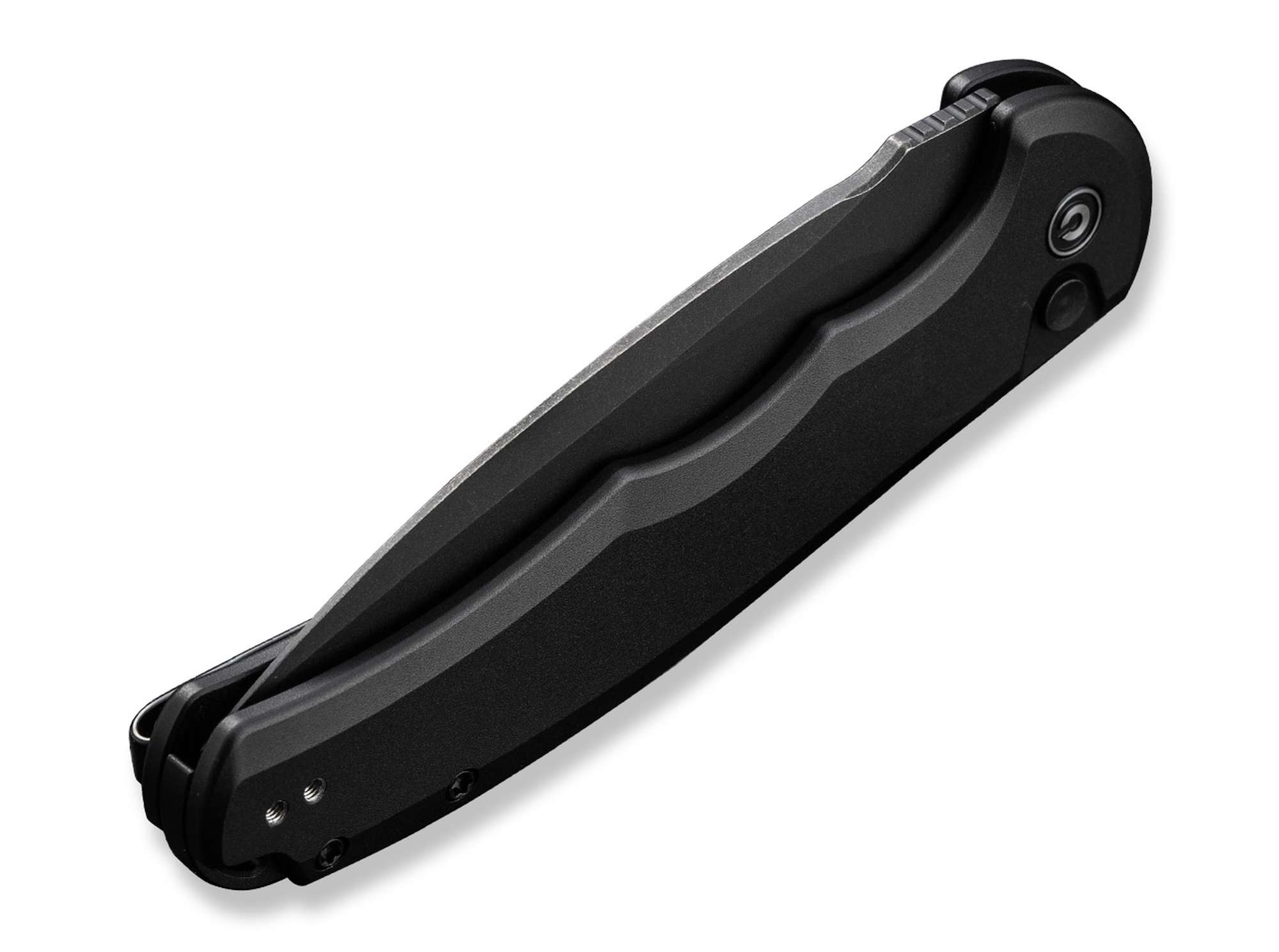 Briceag Button Lock Praxis Aluminum All Black CIVIVI- Flipper, Ergonomic