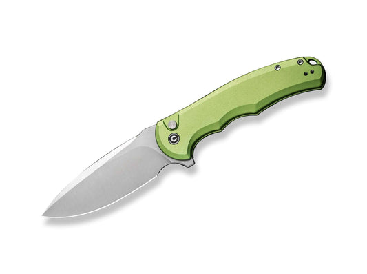 Briceag Button Lock Praxis Aluminum Green CIVIVI- Lama Nitro-V, Maner Aluminiu Verde