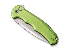 Briceag Button Lock Praxis Aluminum Green CIVIVI- Lama Nitro-V, Maner Aluminiu Verde
