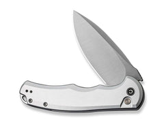 Briceag Button Lock Praxis Aluminum Silver CIVIVI- Lama Nitro-V, Maner Aluminiu