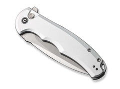 Briceag Button Lock Praxis Aluminum Silver CIVIVI- Lama Nitro-V, Maner Aluminiu