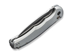 Briceag Button Lock Praxis Aluminum Silver CIVIVI- Lama Nitro-V, Maner Aluminiu