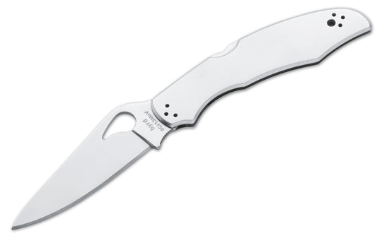 Briceag Byrd Cara Cara Silver Spyderco, Inc.- Design Exotic, Lama Neteada